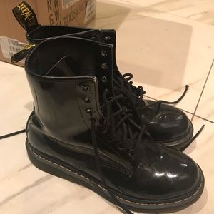 Dr. Martens shiny black